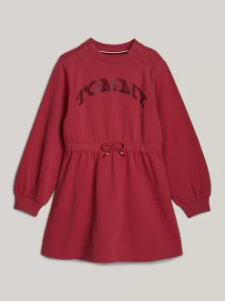 Sukienki*Tommy Hilfiger Sukienka Dzianinowa Adaptive Z Logo HERITAGE PINK