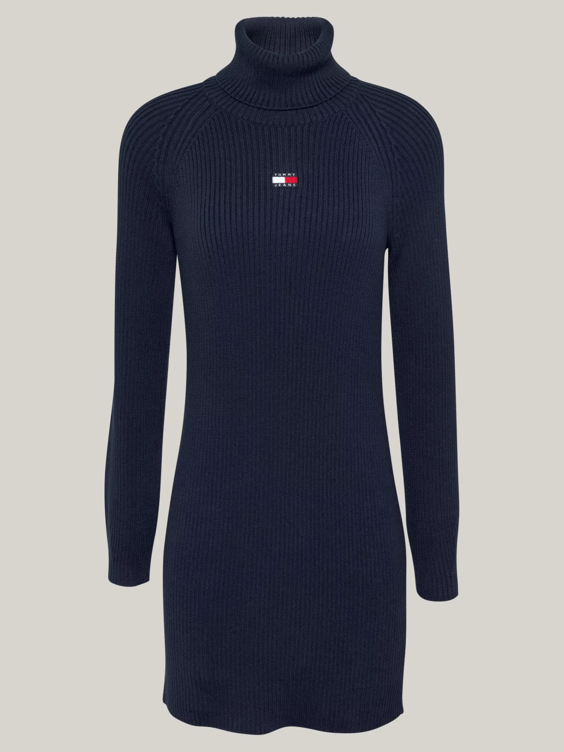 Sukienki*Tommy Hilfiger Sukienka Dzianinowa Mini Z Golfem DARK NIGHT NAVY