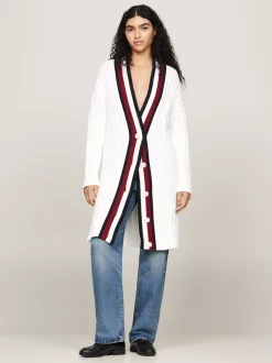 Sukienki*Tommy Hilfiger Sukienka Dzianinowa O Kroju Oversize ECRU