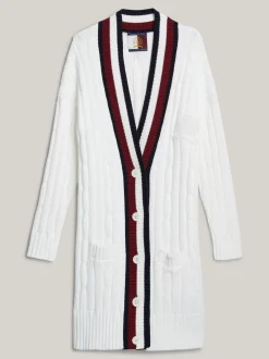 Sukienki*Tommy Hilfiger Sukienka Dzianinowa O Kroju Oversize ECRU