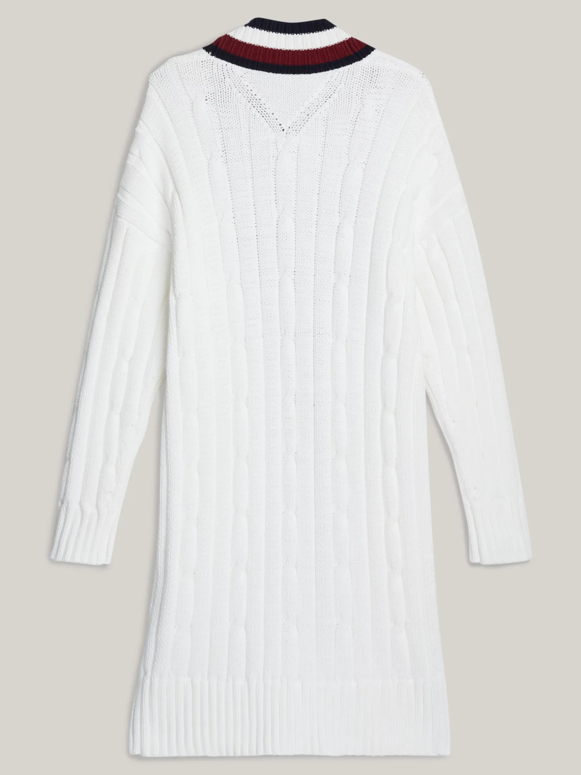 Sukienki*Tommy Hilfiger Sukienka Dzianinowa O Kroju Oversize ECRU
