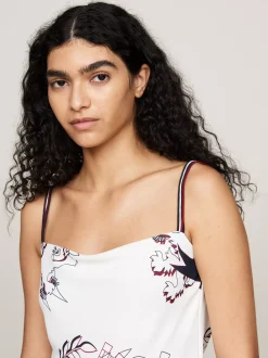 Sukienki*Tommy Hilfiger Sukienka Koktajlowa Maxi O Wąskim Kroju IVORY