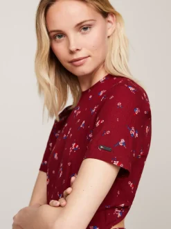 Sukienki*Tommy Hilfiger Sukienka Koktajlowa Midi W Górskie Kwiaty MOUNTAIN FLORAL