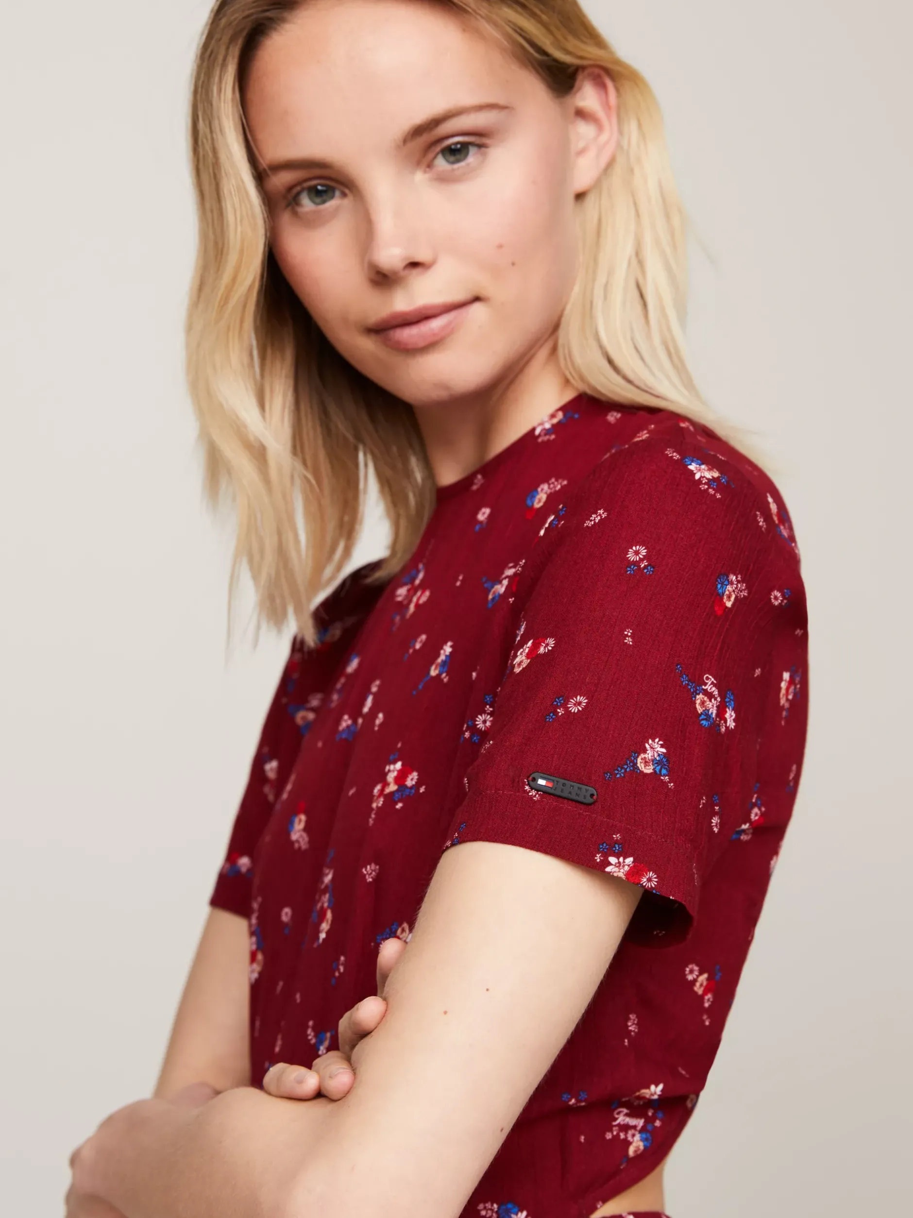 Sukienki*Tommy Hilfiger Sukienka Koktajlowa Midi W Górskie Kwiaty MOUNTAIN FLORAL