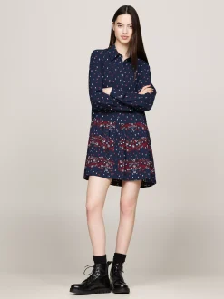 Sukienki*Tommy Hilfiger Sukienka Koszulowa Mini W Kwiaty CLIFF TOP FLORAL MIX