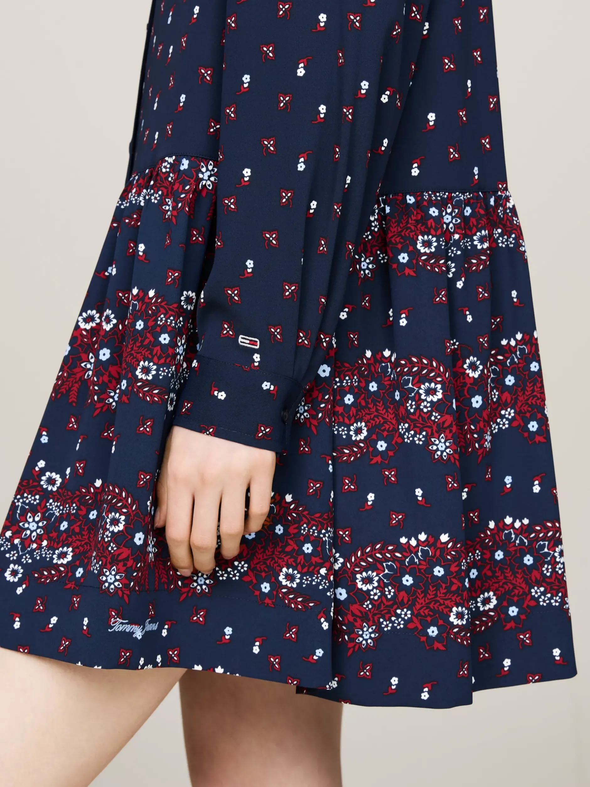 Sukienki*Tommy Hilfiger Sukienka Koszulowa Mini W Kwiaty CLIFF TOP FLORAL MIX