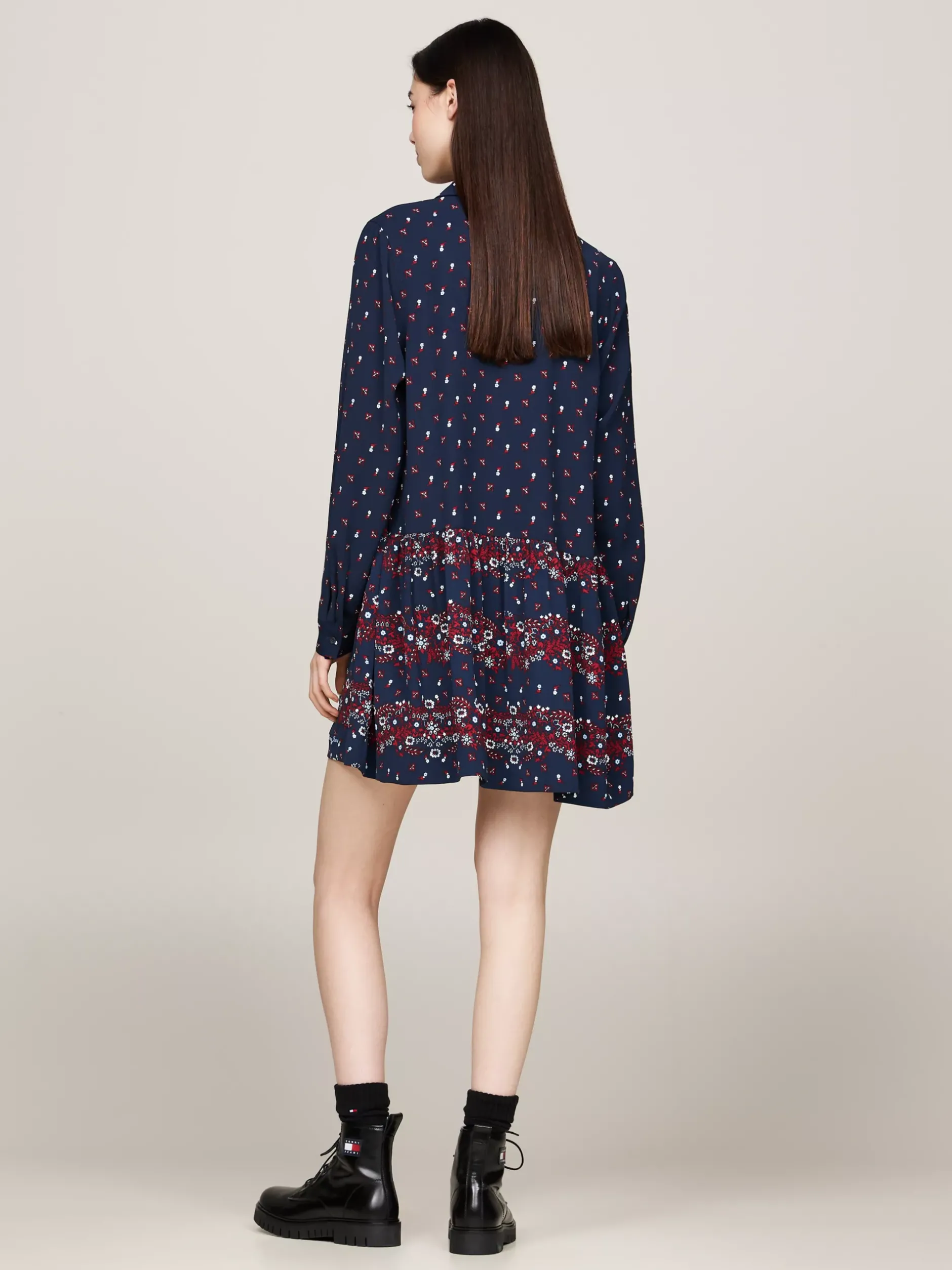Sukienki*Tommy Hilfiger Sukienka Koszulowa Mini W Kwiaty CLIFF TOP FLORAL MIX