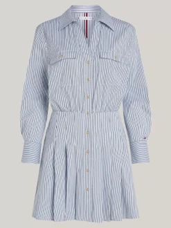Sukienki*Tommy Hilfiger Sukienka Koszulowa O Długości Mini IVY STP/ VESSEL BLUE