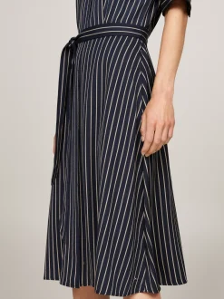 Sukienki*Tommy Hilfiger Sukienka Koszulowa O Długości Midi ROPE STP/ DESERT SKY