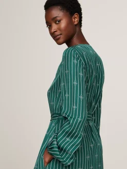 Sukienki*Tommy Hilfiger Sukienka Mini ROPE STRIPE KNOT/ GREEN