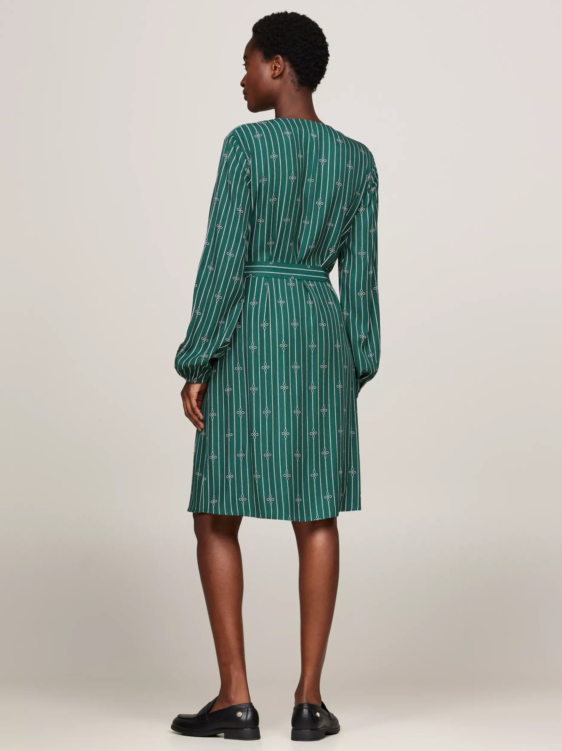 Sukienki*Tommy Hilfiger Sukienka Mini ROPE STRIPE KNOT/ GREEN