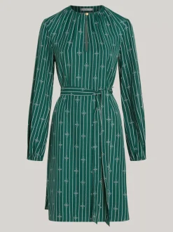 Sukienki*Tommy Hilfiger Sukienka Mini ROPE STRIPE KNOT/ GREEN
