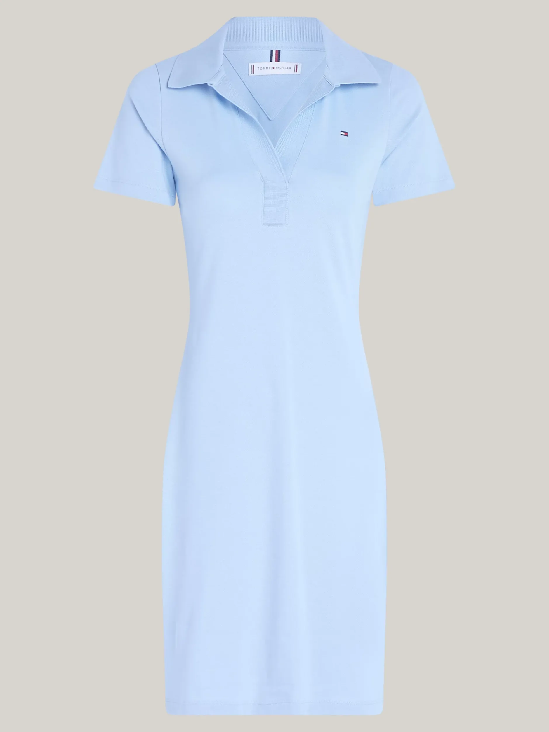 Sukienki*Tommy Hilfiger Sukienka Polo Z Dekoltem W Szpic VESSEL BLUE