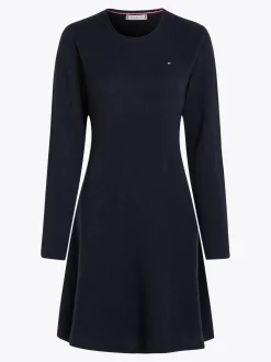 Sukienki*Tommy Hilfiger Sukienka Swetrowa Mini Z Czystej Wełny DESERT SKY