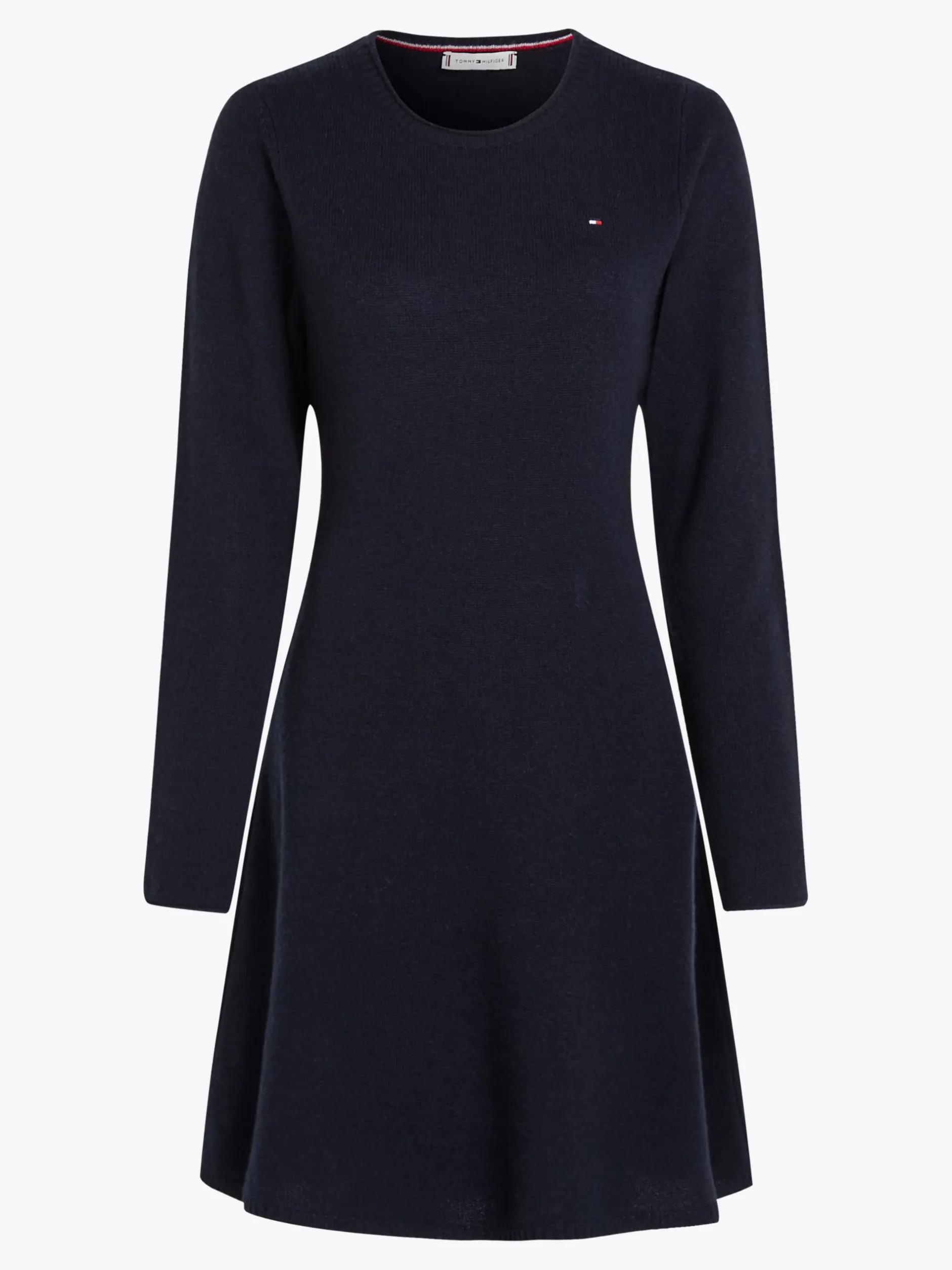 Sukienki*Tommy Hilfiger Sukienka Swetrowa Mini Z Czystej Wełny DESERT SKY