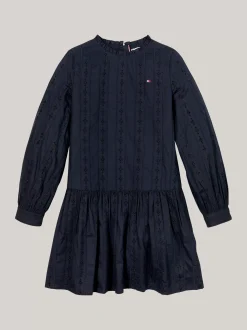 Sukienki*Tommy Hilfiger Sukienka Z Logo Hilfiger Monotype DESERT SKY