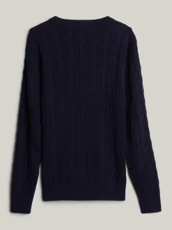Swetry Z Okrągłym Dekoltem|Swetry*Tommy Hilfiger Sweter Adaptive Z Okrągłym Dekoltem DESERT SKY