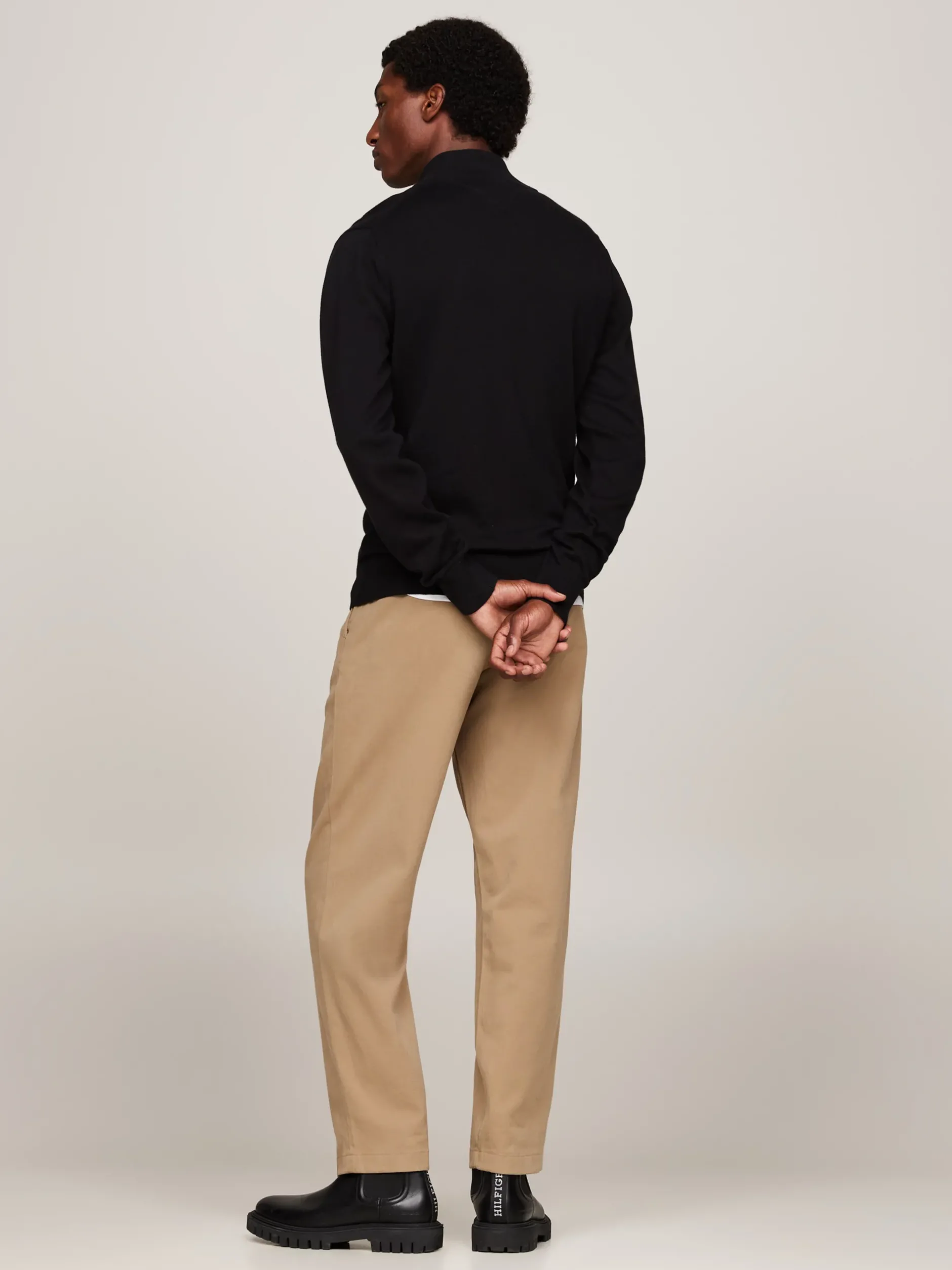Kardigany|Swetry*Tommy Hilfiger Sweter Na Zamek Z Kaszmirem BLACK