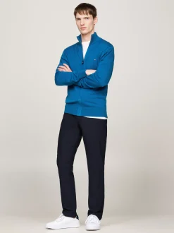 Kardigany|Swetry*Tommy Hilfiger Sweter Na Zamek Z Kaszmirem VIBRANT INDIGO
