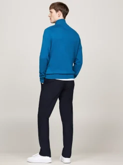 Kardigany|Swetry*Tommy Hilfiger Sweter Na Zamek Z Kaszmirem VIBRANT INDIGO