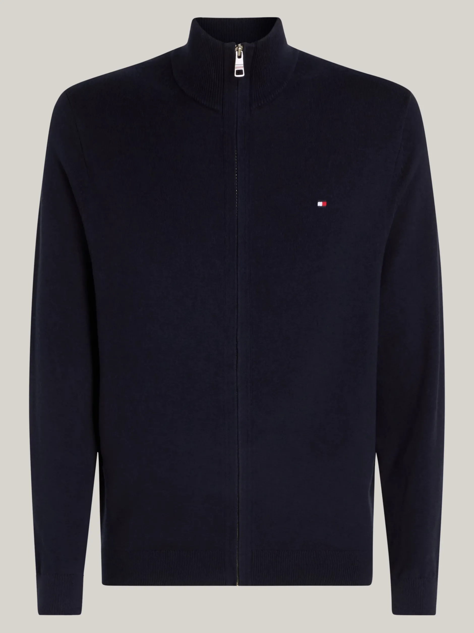 Swetry|Dzianina*Tommy Hilfiger Sweter Na Zamek Z Kaszmirem DESERT SKY