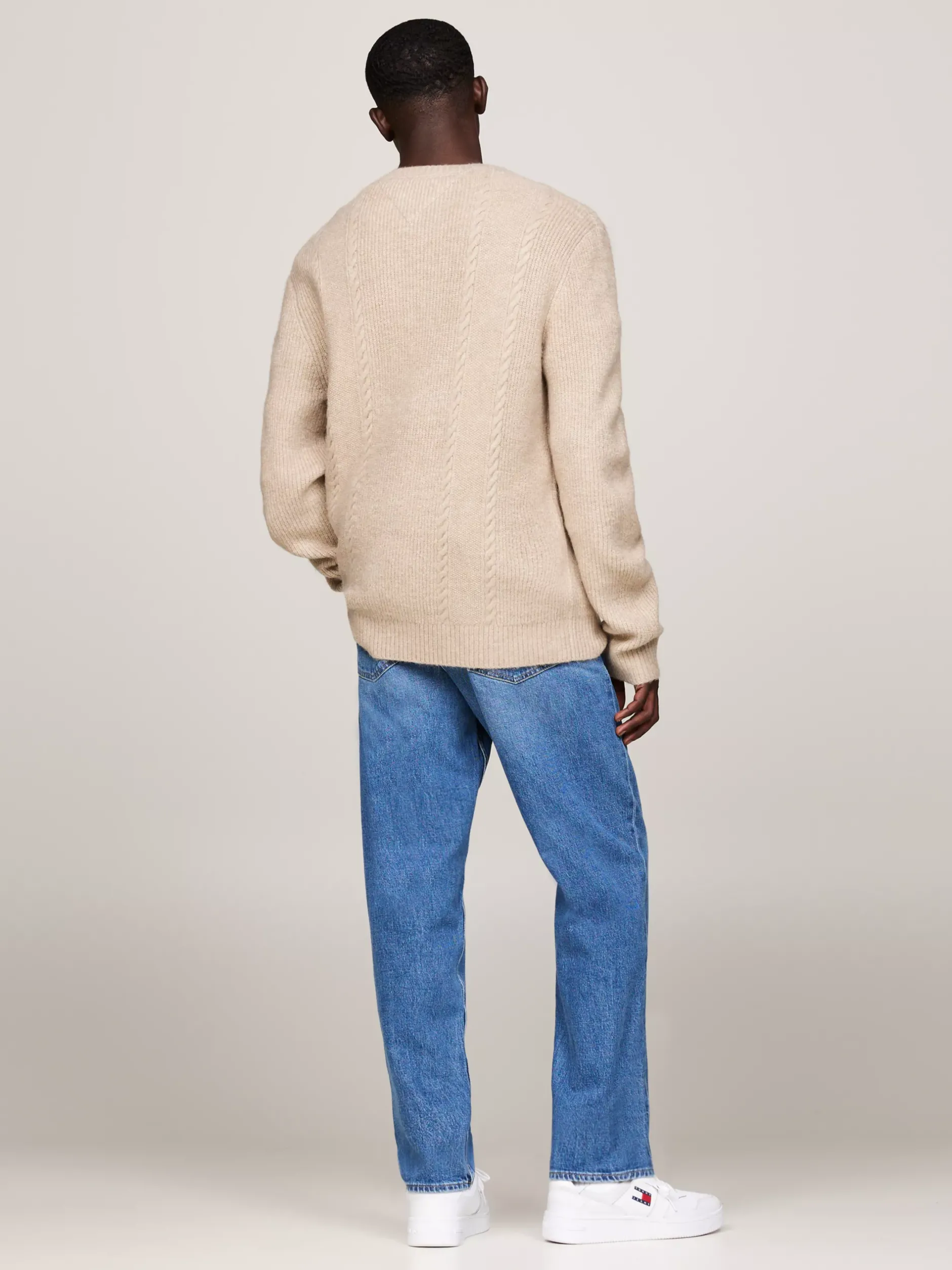 Swetry Z Okrągłym Dekoltem|Swetry*Tommy Hilfiger Sweter O Wąskim Kroju Z Okrągłym Dekoltem GENTLE GOLD