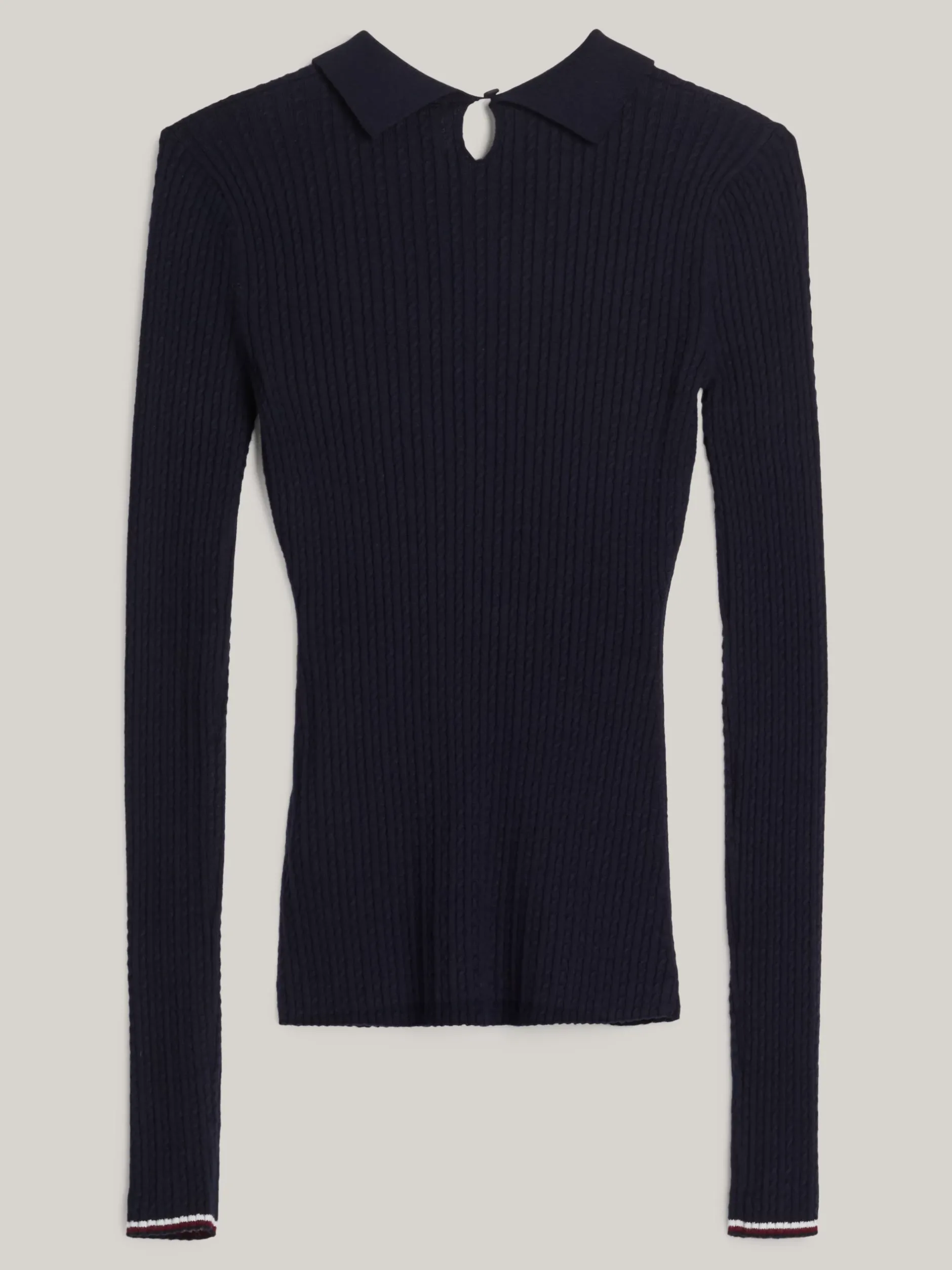 Swetry|Dzianina*Tommy Hilfiger Sweter Polo O Wąskim Kroju Z Kaszmirem DESERT SKY