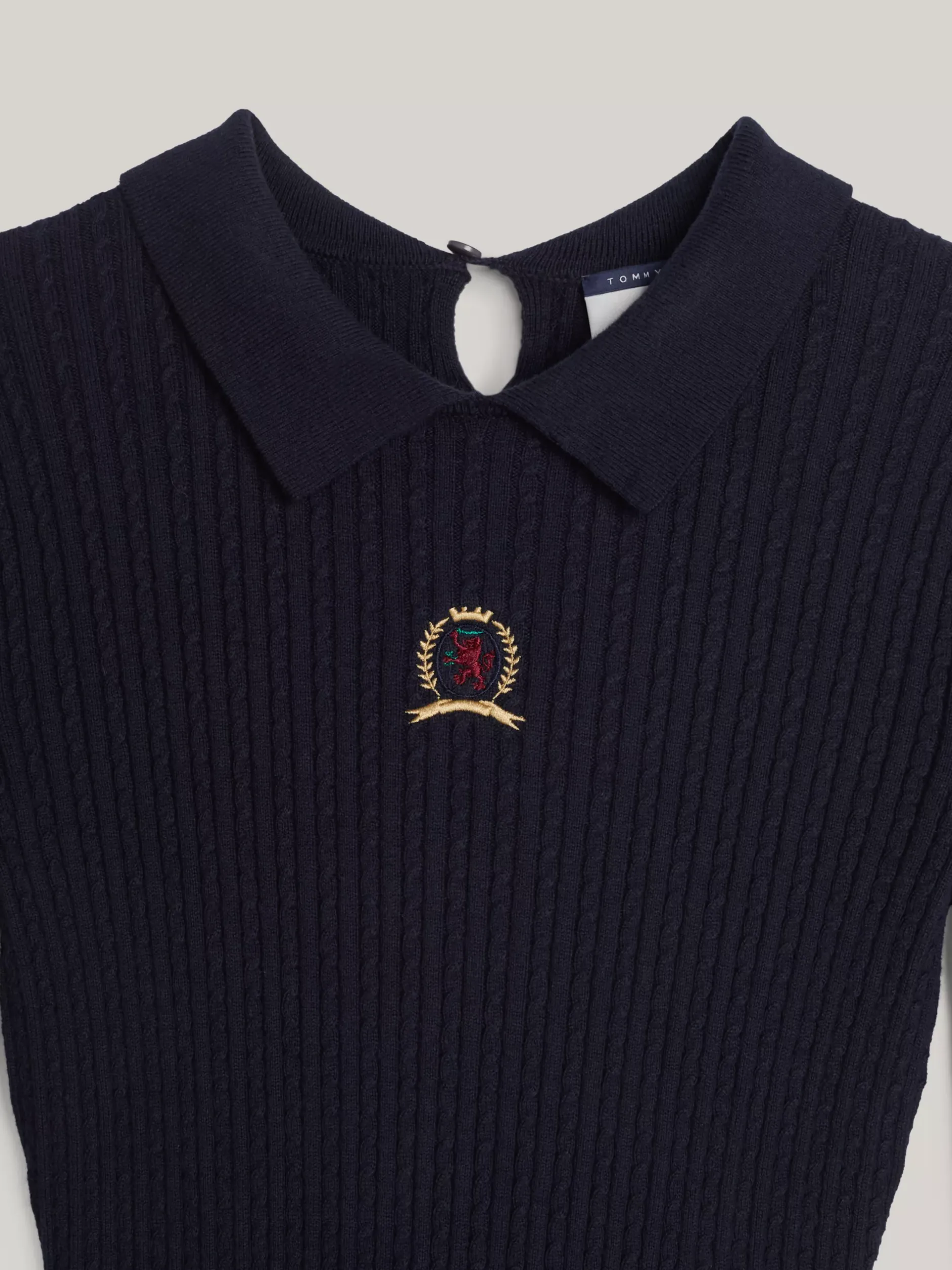 Swetry|Dzianina*Tommy Hilfiger Sweter Polo O Wąskim Kroju Z Kaszmirem DESERT SKY