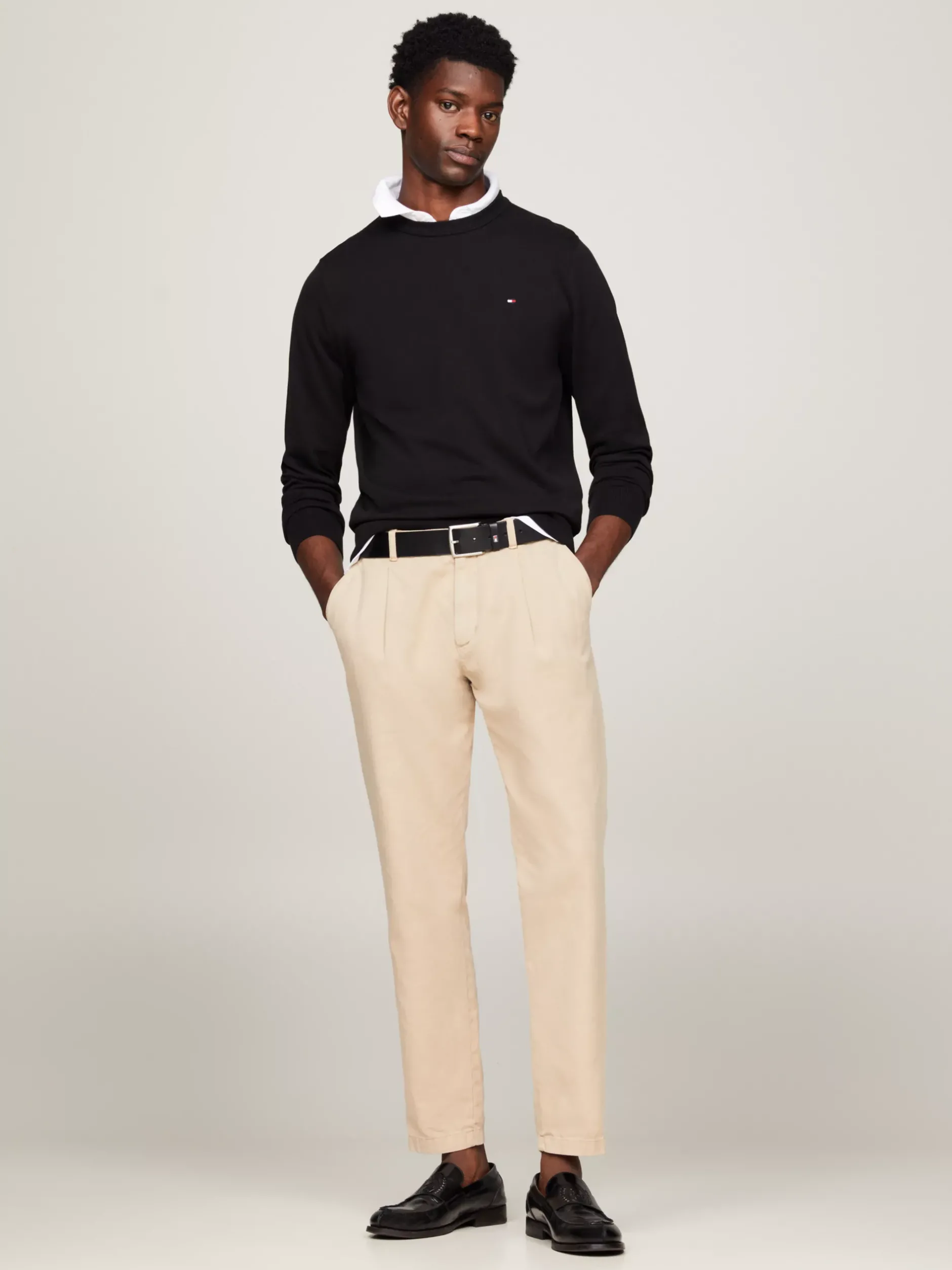 Swetry Z Okrągłym Dekoltem|Swetry*Tommy Hilfiger Sweter Z Bawełny 1985 Collection BLACK