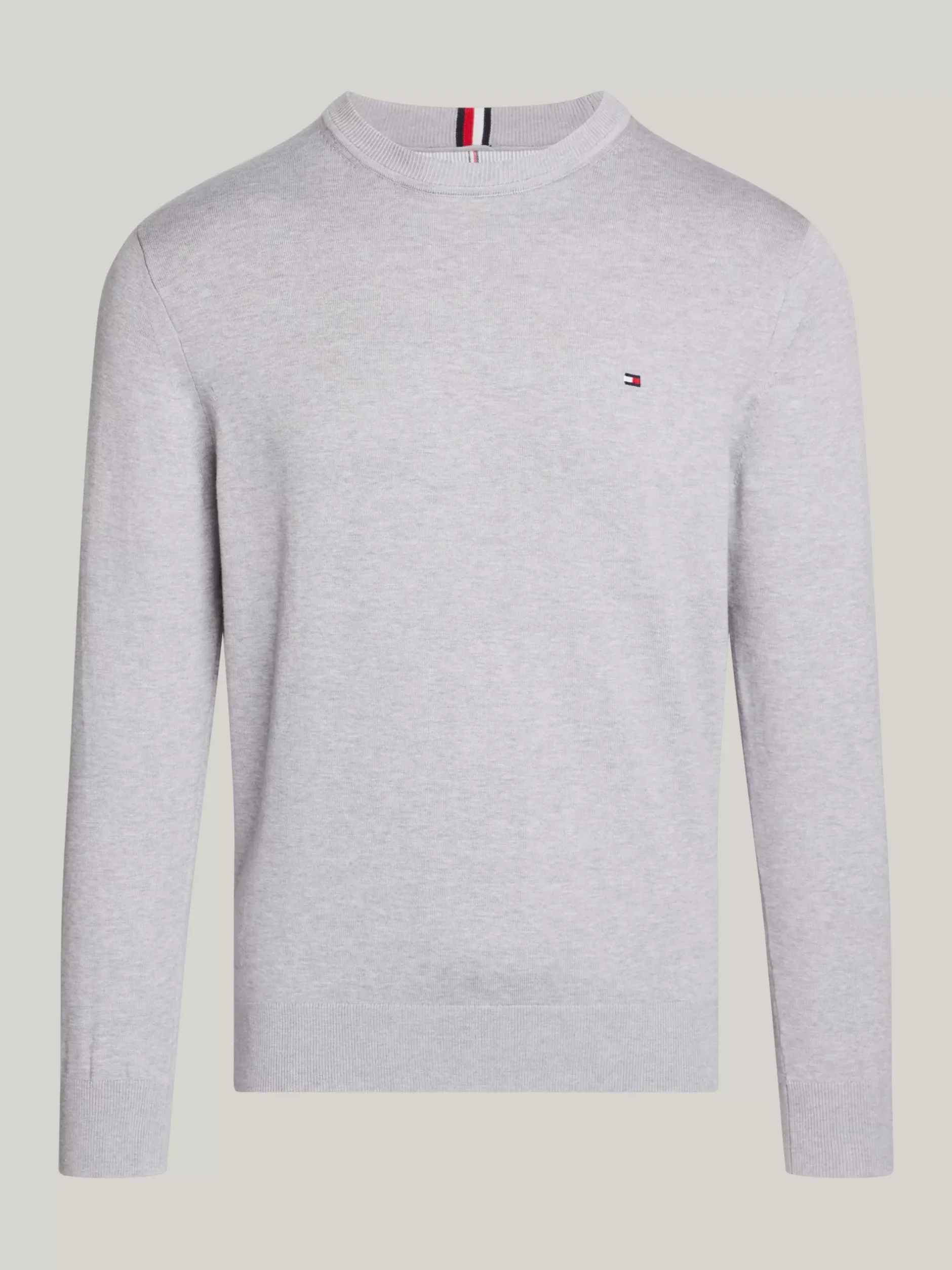 Swetry Z Okrągłym Dekoltem|Swetry*Tommy Hilfiger Sweter Z Bawełny 1985 Collection MEDIUM GREY HEATHER