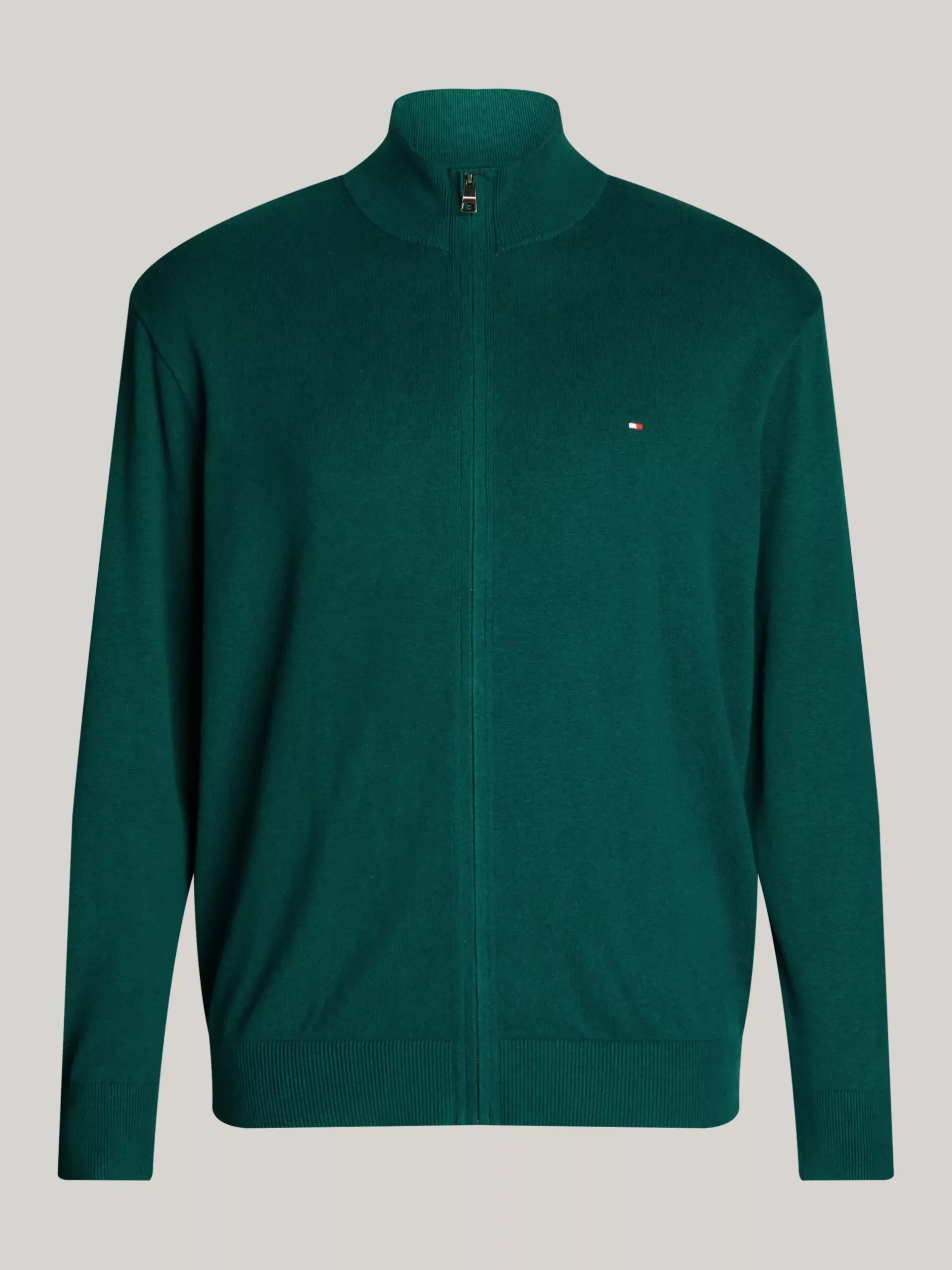 Kardigany|Swetry*Tommy Hilfiger Sweter Z Dodatkiem Kaszmiru Z Kolekcji Plus ORNAMENTAL GREEN HEATHER