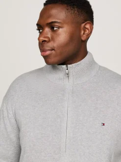 Kardigany|Swetry*Tommy Hilfiger Sweter Z Dodatkiem Kaszmiru Z Kolekcji Plus LIGHT GREY HEATHER