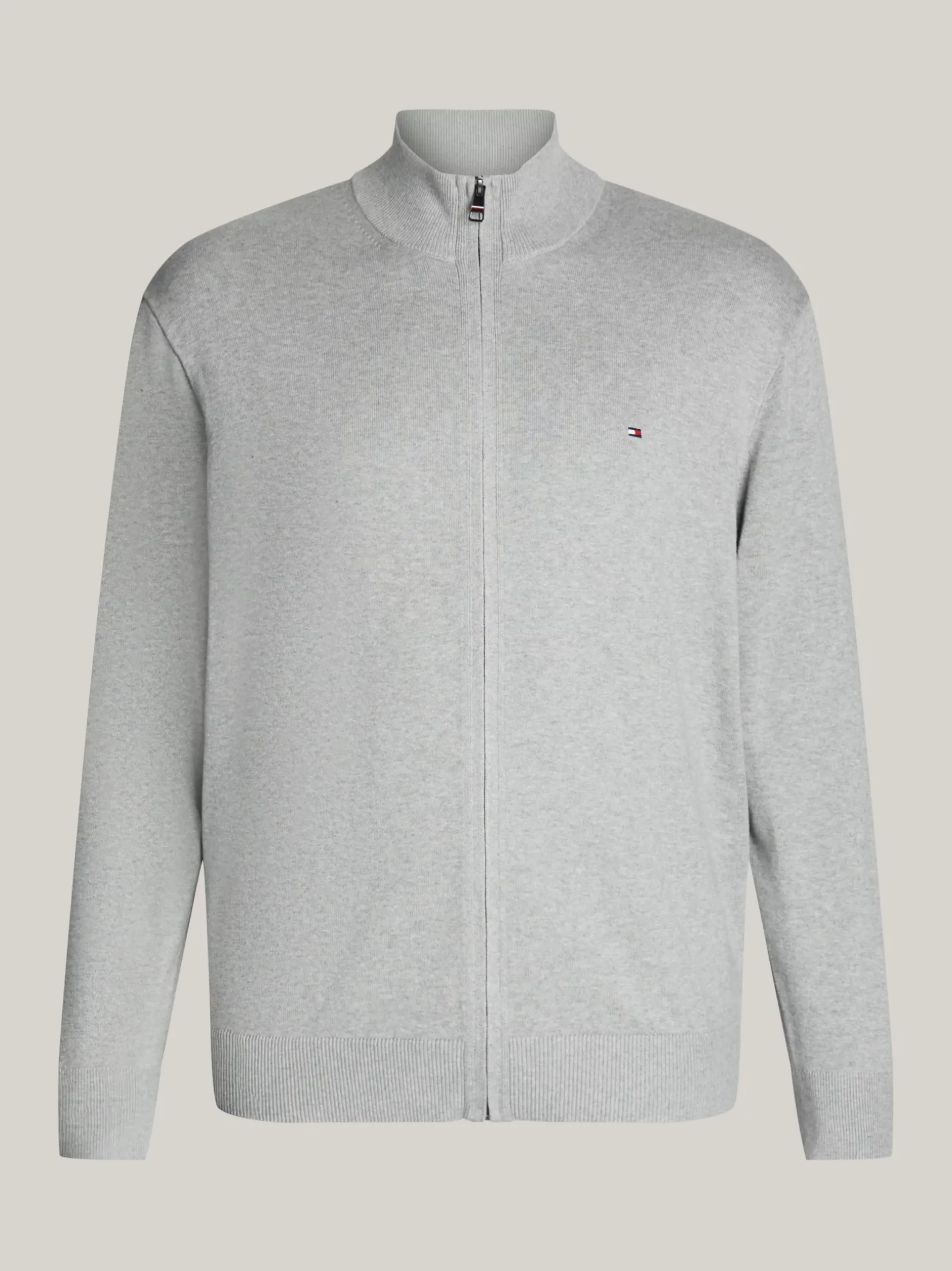 Kardigany|Swetry*Tommy Hilfiger Sweter Z Dodatkiem Kaszmiru Z Kolekcji Plus LIGHT GREY HEATHER
