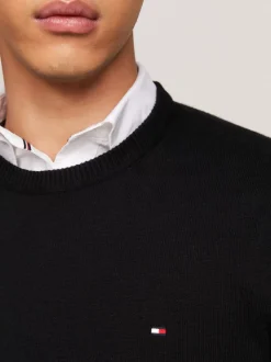 Swetry Z Okrągłym Dekoltem|Swetry*Tommy Hilfiger Sweter Z Kaszmirem BLACK