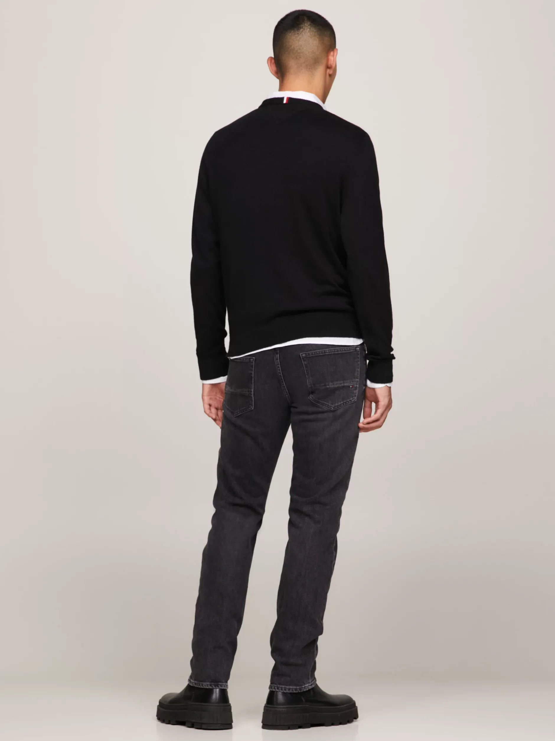 Swetry Z Okrągłym Dekoltem|Swetry*Tommy Hilfiger Sweter Z Kaszmirem BLACK