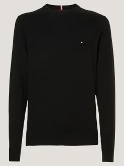 Swetry Z Okrągłym Dekoltem|Swetry*Tommy Hilfiger Sweter Z Kaszmirem BLACK