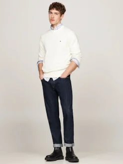 Swetry Z Okrągłym Dekoltem|Swetry*Tommy Hilfiger Sweter Z Kaszmirem IVORY