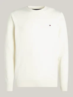Swetry Z Okrągłym Dekoltem|Swetry*Tommy Hilfiger Sweter Z Kaszmirem IVORY