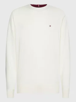 Swetry Z Okrągłym Dekoltem|Swetry*Tommy Hilfiger Sweter Z Kaszmirem IVORY