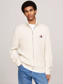 Swetry|Dzianina*Tommy Hilfiger Sweter Z Mieszanki Wełny Z Naszywką Tommy NEWSPRINT