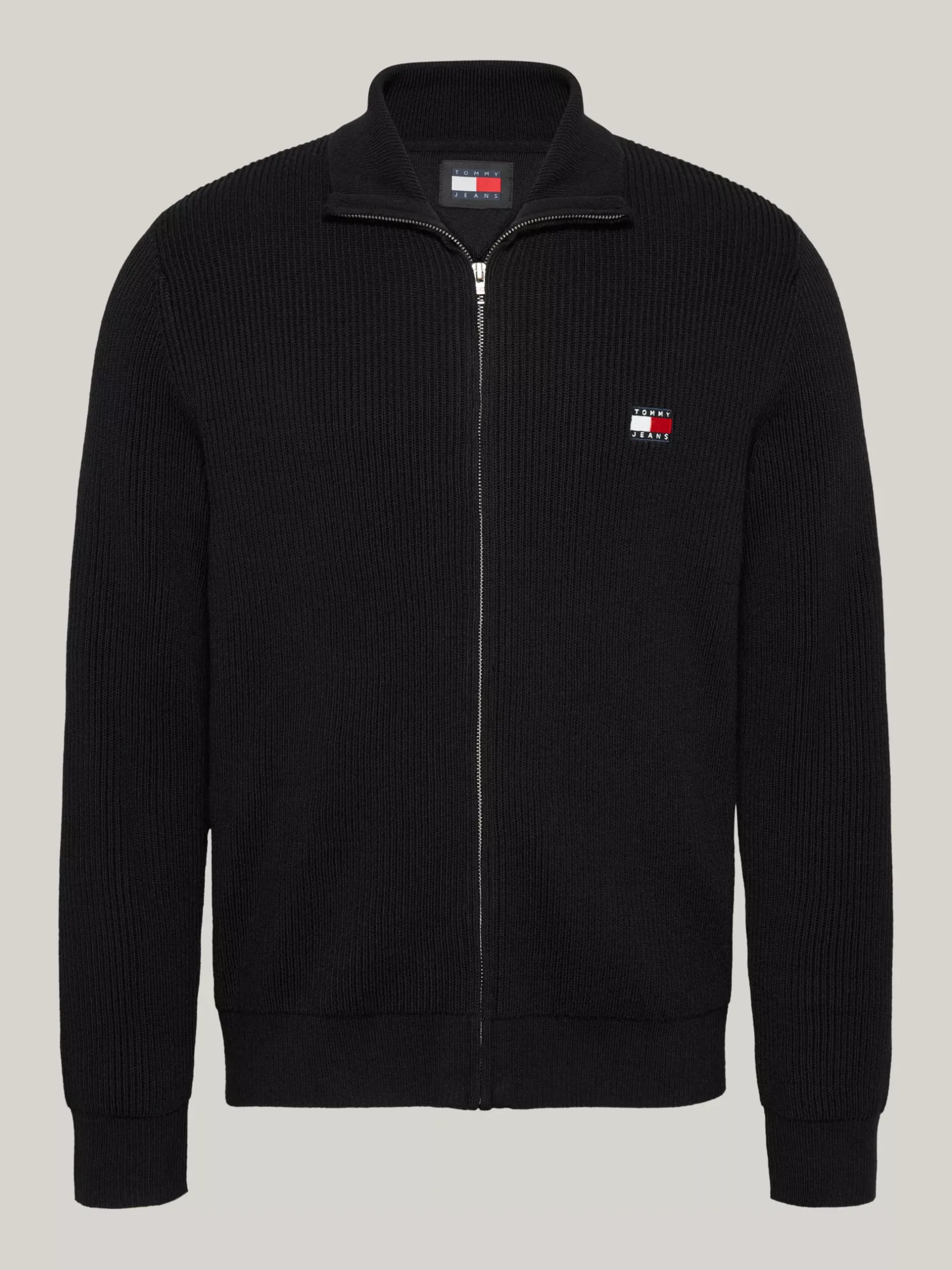 Swetry|Dzianina*Tommy Hilfiger Sweter Z Mieszanki Wełny Z Naszywką Tommy BLACK