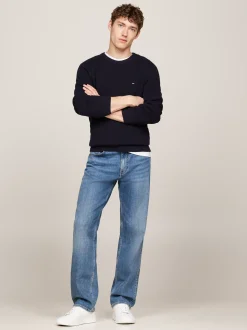 Swetry Z Okrągłym Dekoltem|Swetry*Tommy Hilfiger Sweter Z Okrągłym Dekoltem DESERT SKY