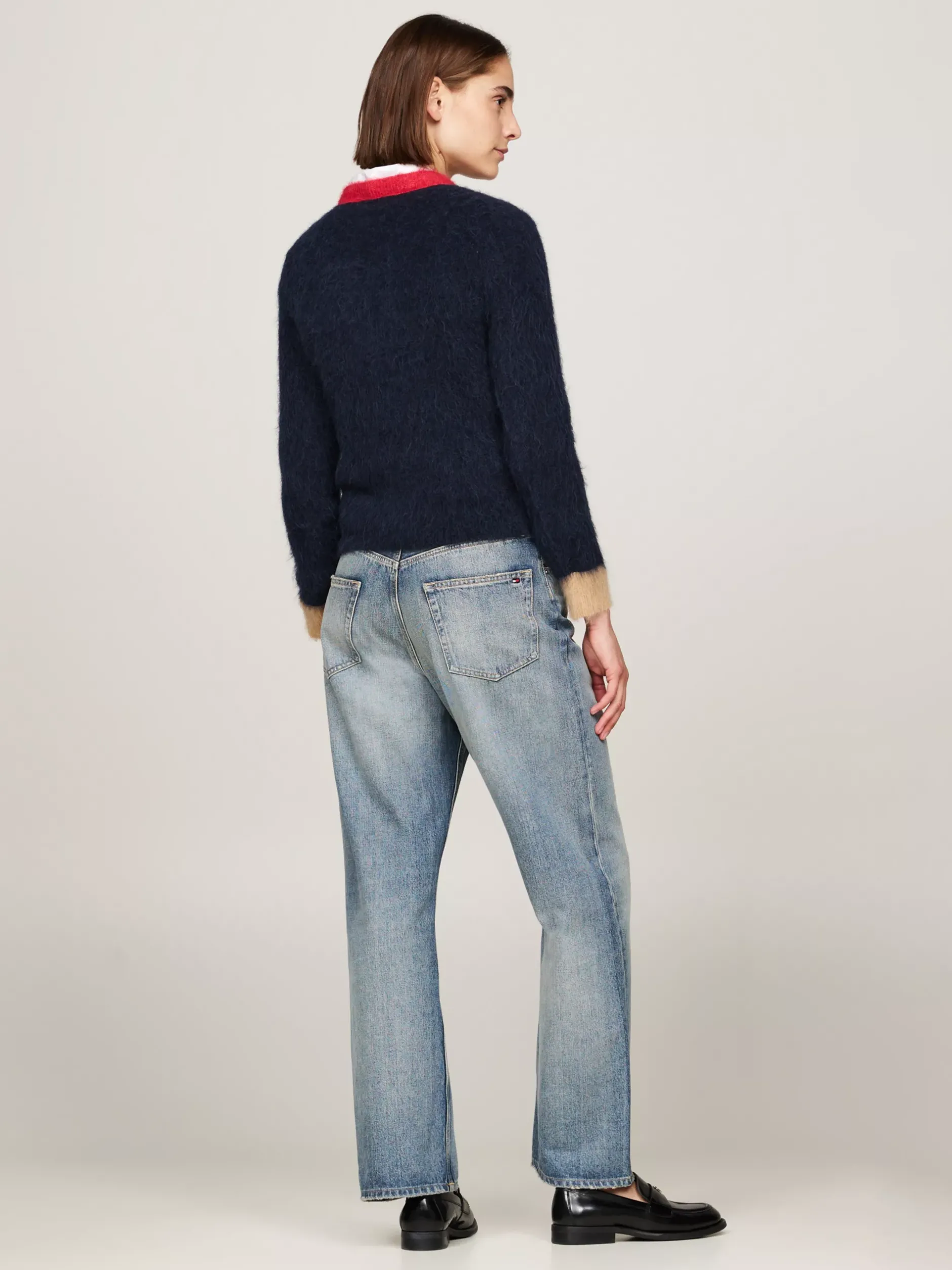 Swetry Z Okrągłym Dekoltem|Swetry*Tommy Hilfiger Sweter Z Okrągłym Dekoltem Z Wełny Z Alpaki DESERT SKY