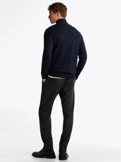 Sweter Z Zamkiem|Swetry*Tommy Hilfiger Sweter Z Półgolfem Z Domieszką Kaszmiru DESERT SKY