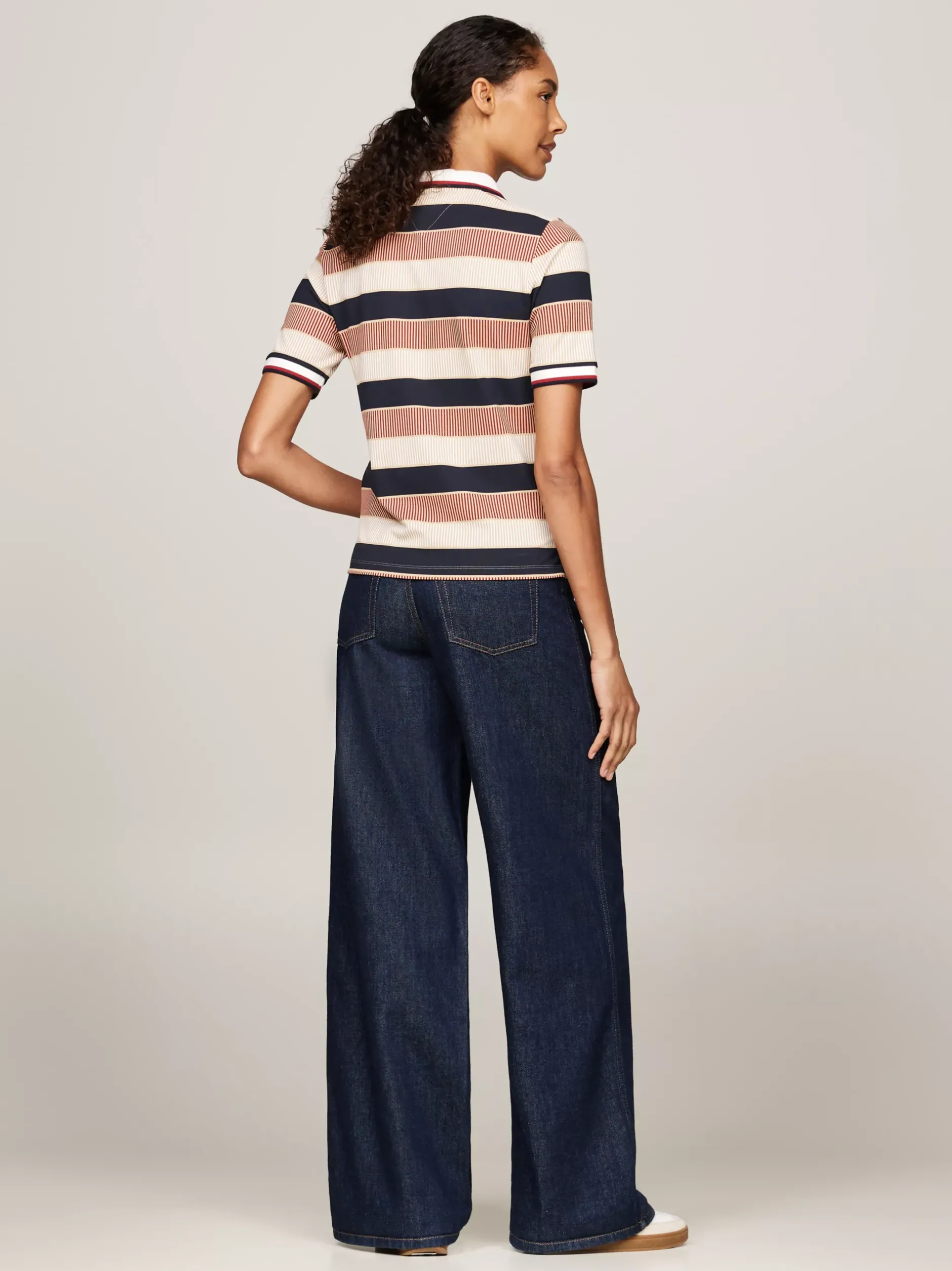 Koszulki Polo*Tommy Hilfiger Sygnowana Koszulka Polo O Regularnym Kroju LADDER GLOBAL STP/ COUNTRY IVORY