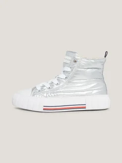 Obuwie I Akcesoria*Tommy Hilfiger Sygnowane Buty Sportowe Za Kostkę SILVER