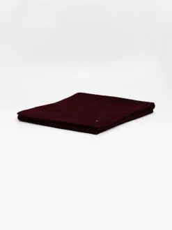 Czapki I Szaliki*Tommy Hilfiger Szalik Z Haftem Z Flagą Hilfiger DEEP ROUGE