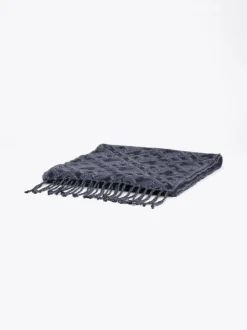 Czapki I Szaliki*Tommy Hilfiger Szalik Z Monogramem TH BLACK