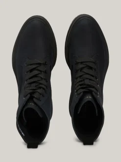Sznurowane Botki|Botki*Tommy Hilfiger Sznurowane Botki Z Podeszwą Z Protektorem BLACK