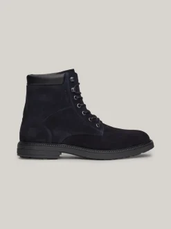 Buty Sznurowane|Buty*Tommy Hilfiger Sznurowane Botki Z Zamszu DESERT SKY
